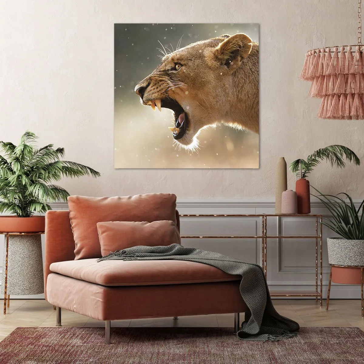 Tablou pe pânză - Încearcă să nu asculți - 70x70 cm