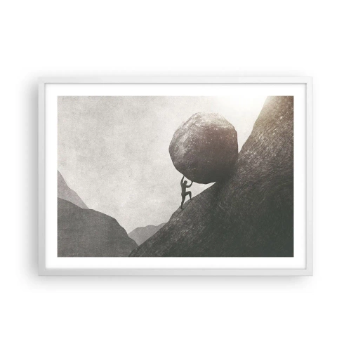 Poster în ramă albă - Cred, în ciuda așteptărilor - 70x50 cm