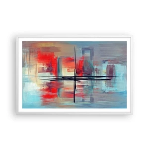 Poster în ramă albă - Peisaj dintr-o dimensiune necunoscută - 91x61 cm