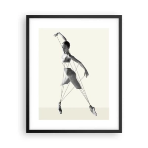 Poster în ramă neagră - Într-un teatru de lumină - 40x50 cm