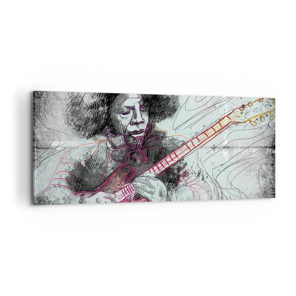 Tablou pe pânză - Pe valurile muzicii - 100x40 cm