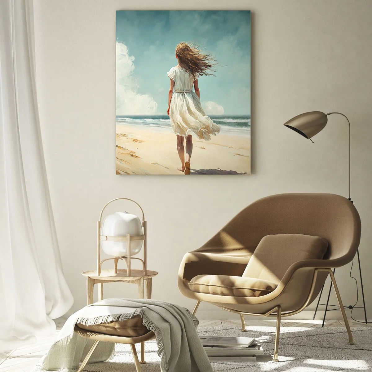 Tablou pe sticlă - Vreau să întâlnesc soarele și vântul - 50x70 cm