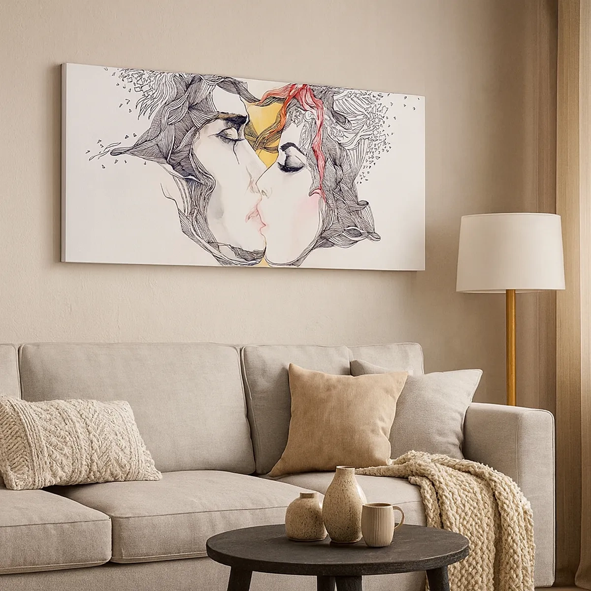 Tablou pe pânză - Lumea nu există - 30x30 cm