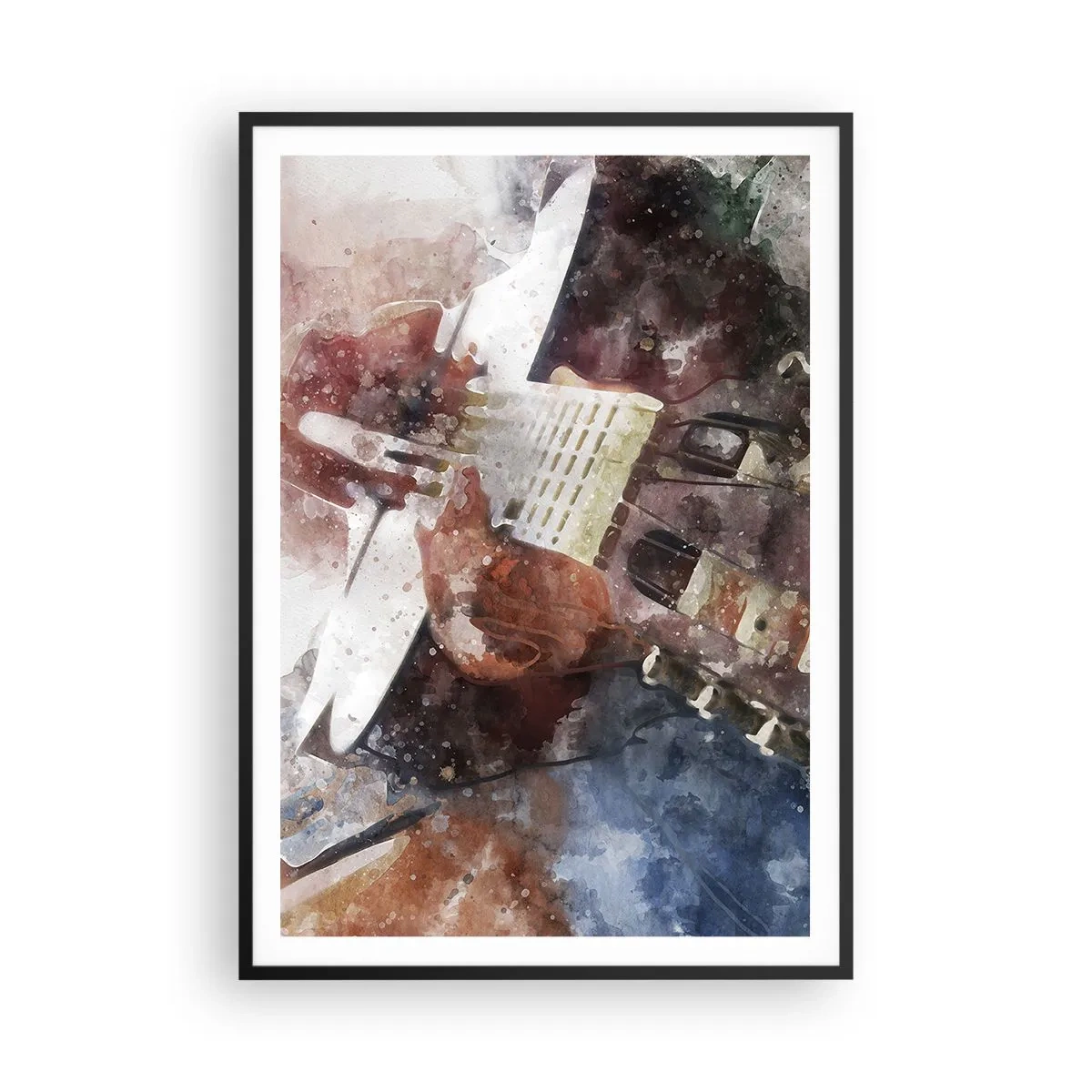 Poster în ramă neagră - Și ce părere ai? - 70x100 cm