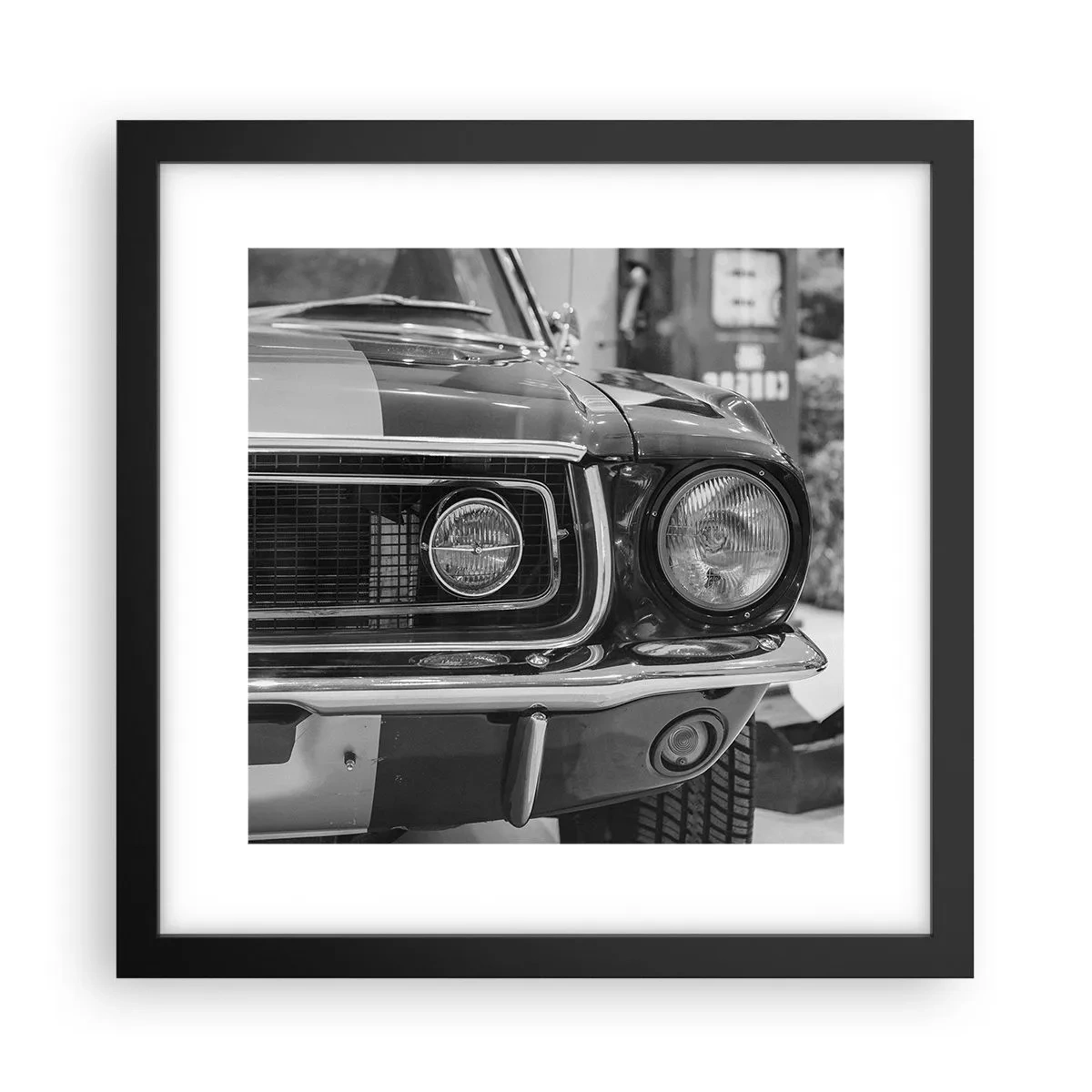 Poster în ramă neagră - Condus dur - 30x30 cm