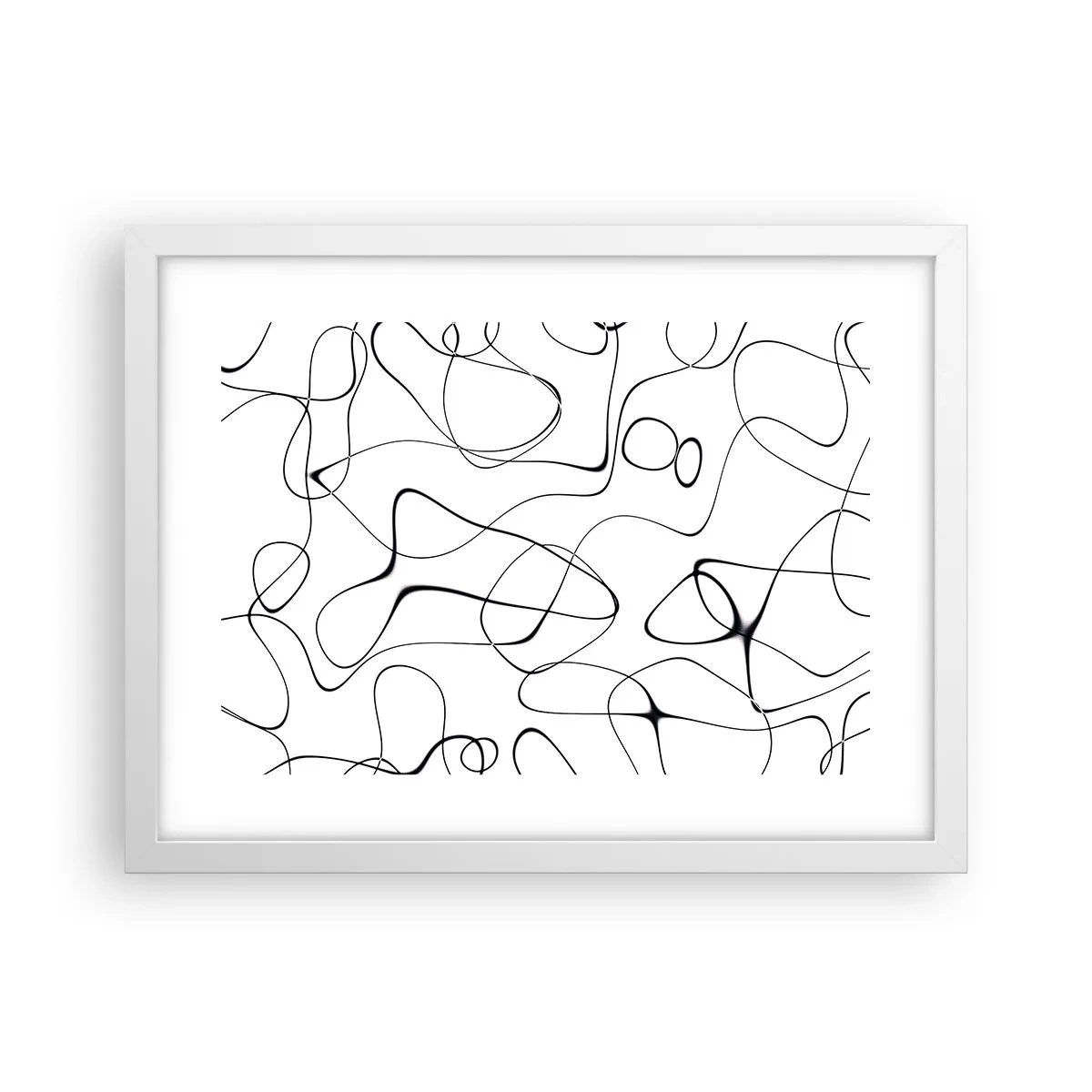 Poster în ramă albă - Căile vieții, căile destinului - 40x30 cm