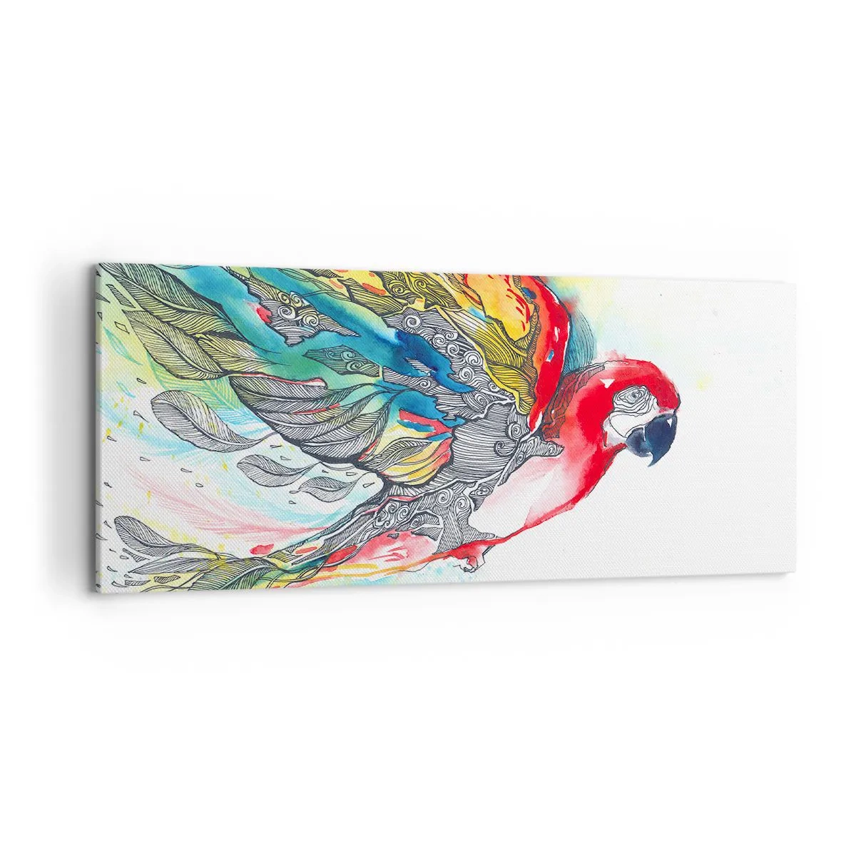 Tablou pe pânză - Trăiește în culori - 120x50 cm