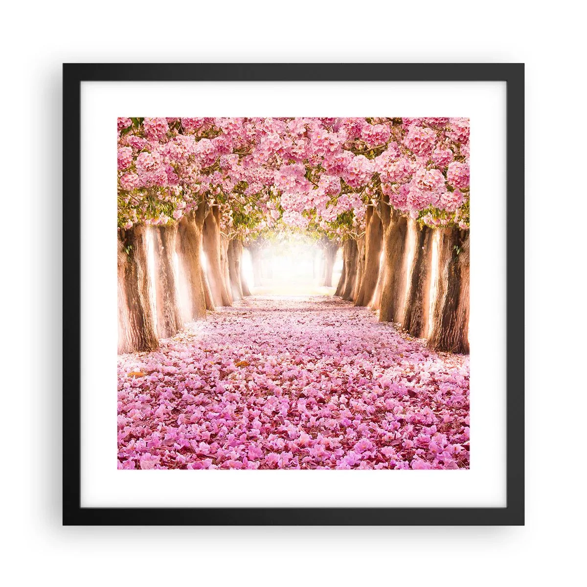 Poster în ramă neagră - Drumul spre paradis - 40x40 cm