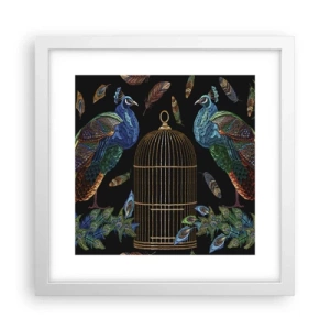 Poster în ramă albă - În veșmânt regal - 30x30 cm