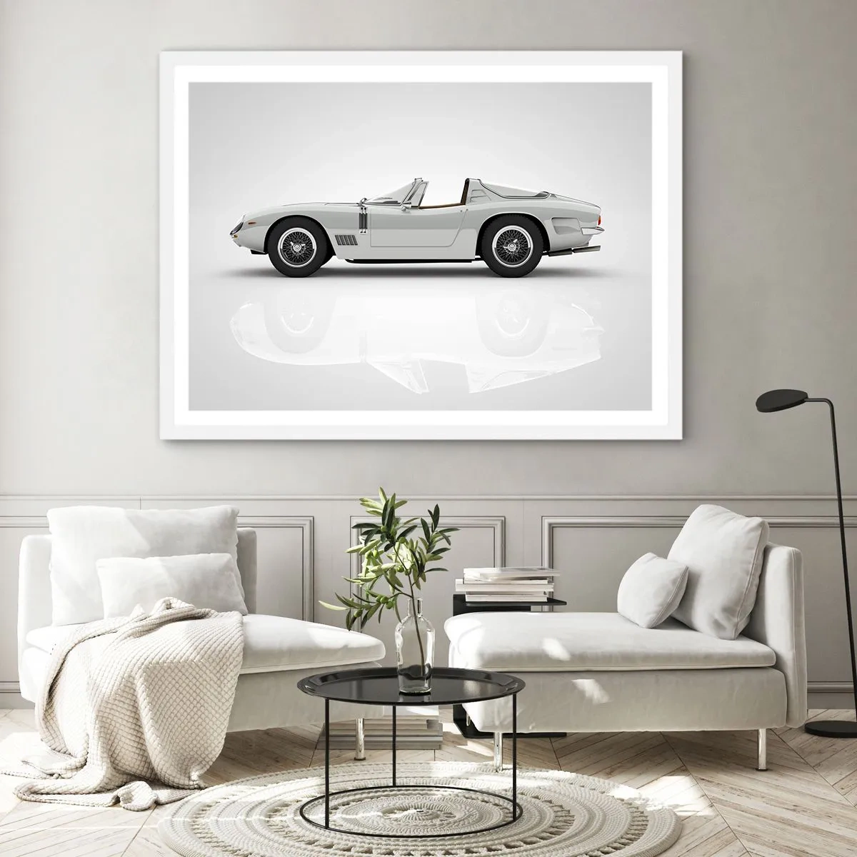 Poster în ramă albă - Promisiunea distracției - 40x30 cm