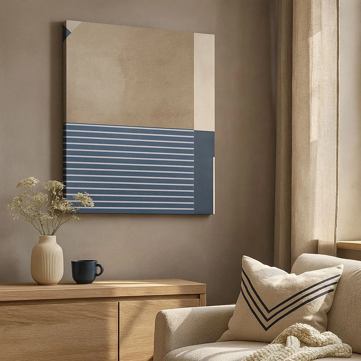 Tablou pe pânză - Compoziție de simplitate și rotunjime - 30x30 cm