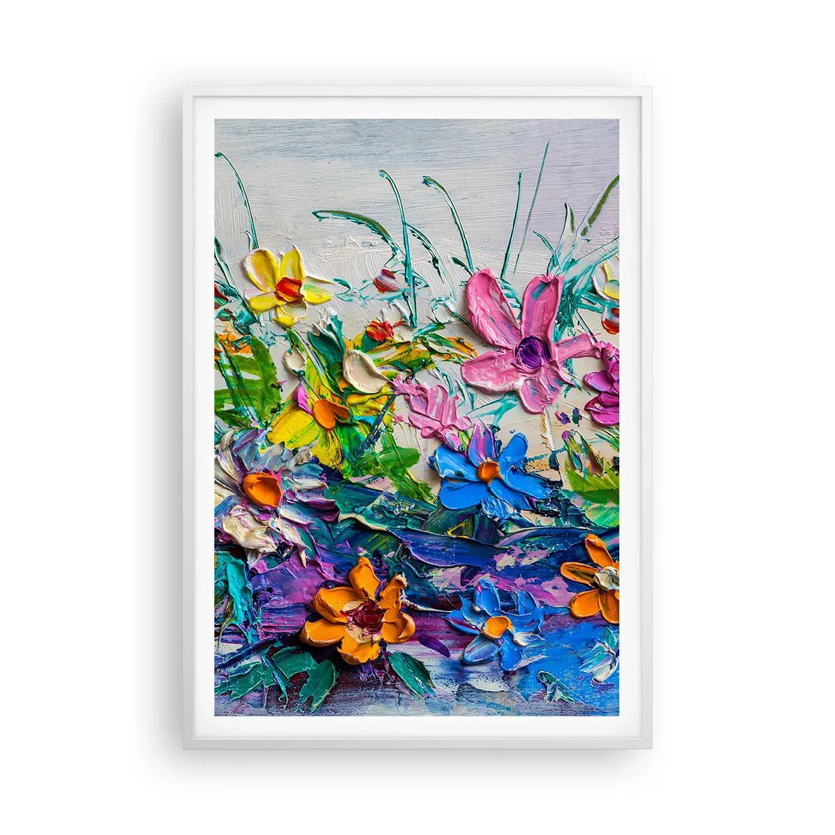 Poster în ramă albă - Nu este deloc o natură moartă - 70x100 cm