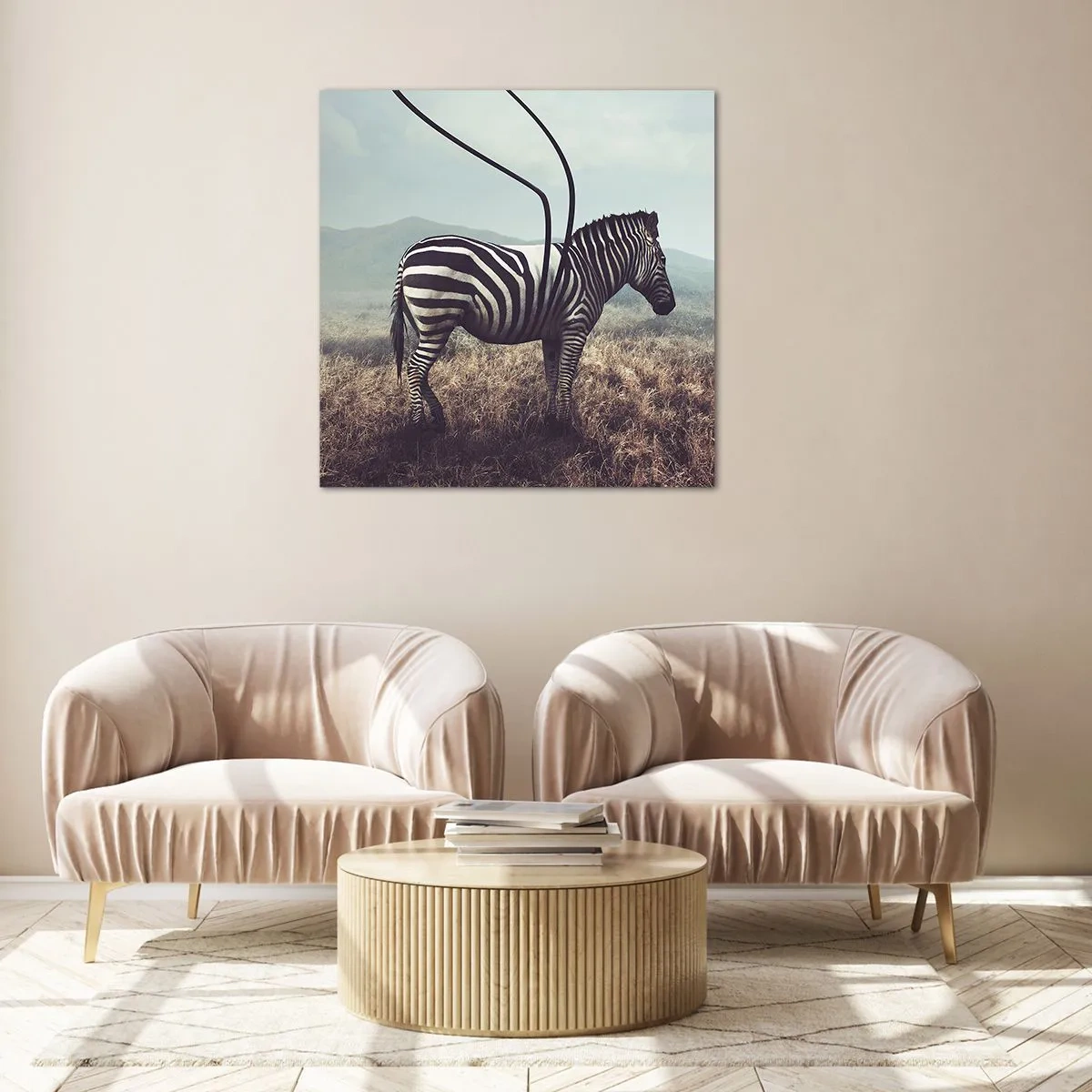 Tablou pe sticlă - Atenție! Defecțiune - 60x60 cm