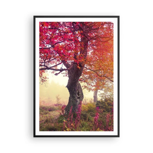 Poster în ramă neagră - O frenezie de înflorire - 70x100 cm