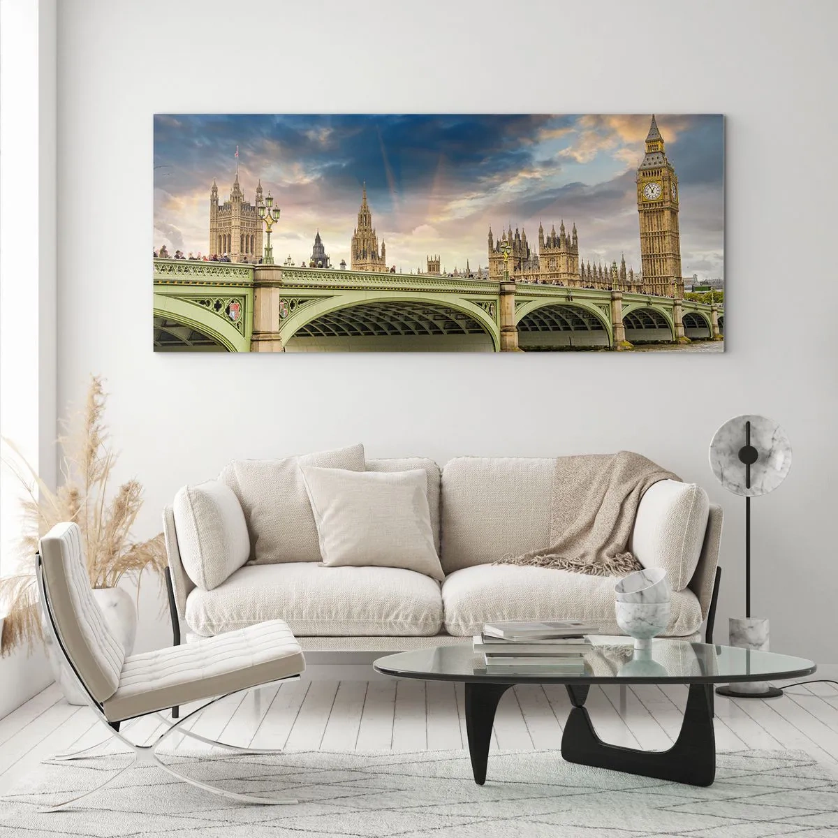 Tablou pe sticlă - Timpul s-a oprit în Imperiu - 90x30 cm