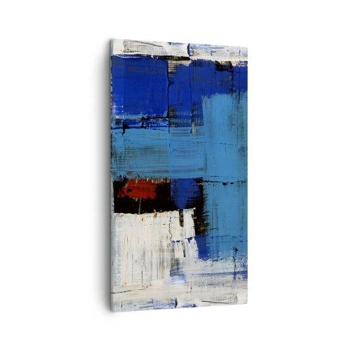 Tablou pe pânză - Secretul albastru - 45x80 cm