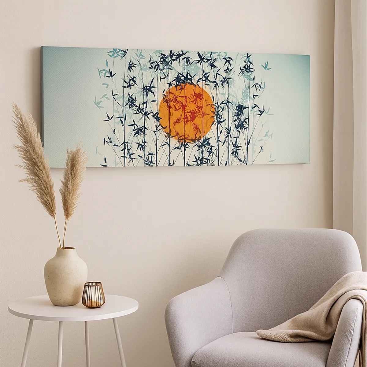 Tablou pe pânză - Soarele japonez - 30x30 cm