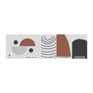 Mostră de Tapet Standard Eco - Excelența roții - Abstracția, Bucată, Artă Modernă - 100x30 cm