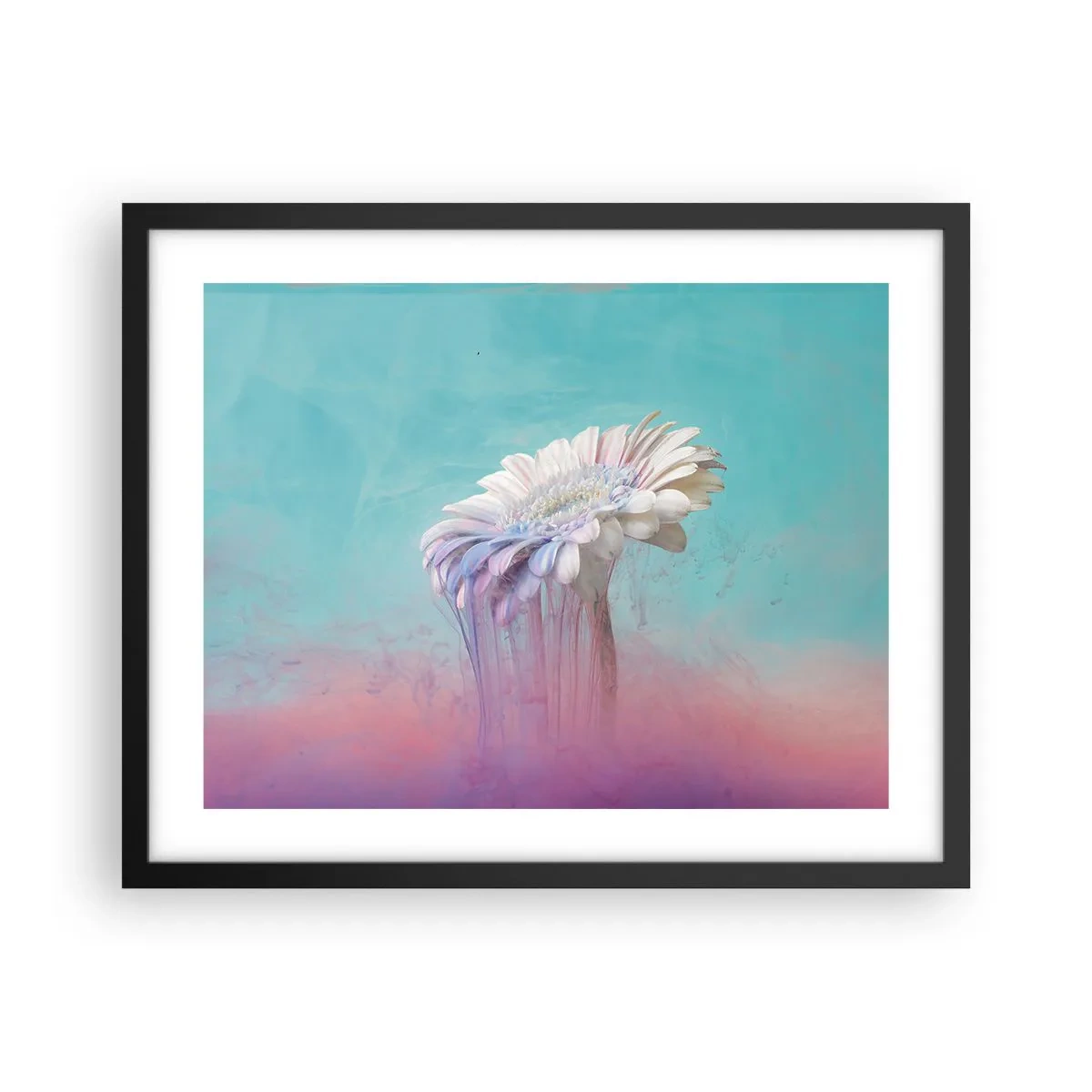 Poster în ramă neagră - Viața de după flori - 50x40 cm