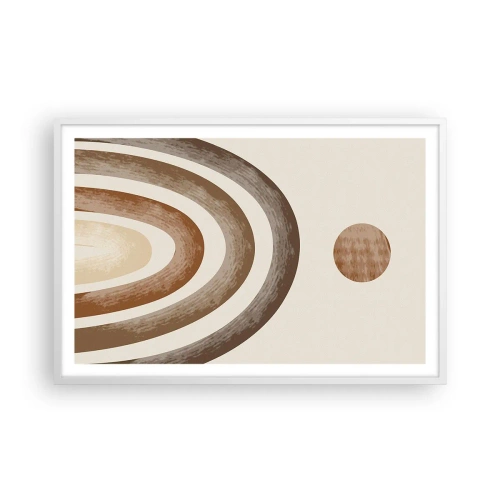 Poster în ramă albă - Într-o galaxie îndepărtată - 91x61 cm