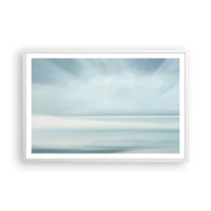 Poster în ramă albă - Liniște până la orizont - 91x61 cm