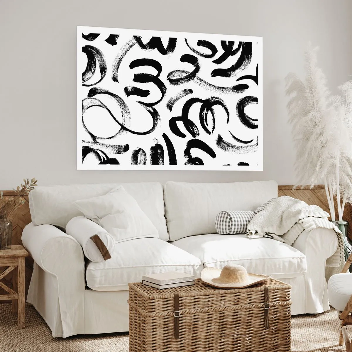 Poster - Negru pe alb - 50x40 cm