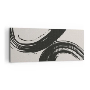 Tablou pe pânză - Tare și circular - 100x40 cm