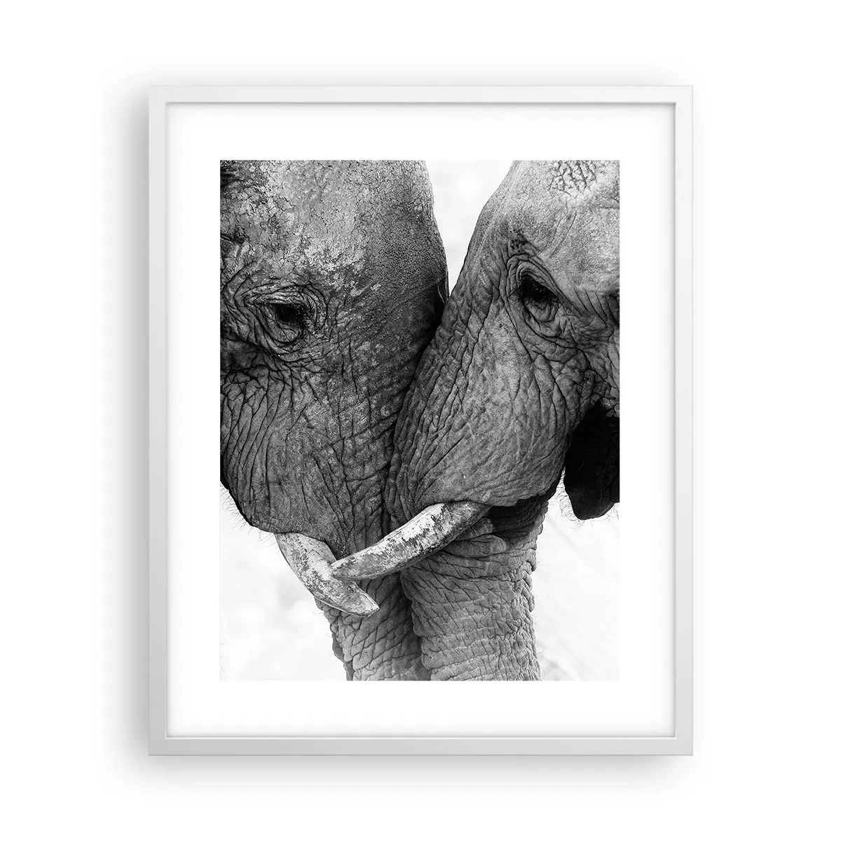 Poster în ramă albă - Mărturisire din inimă - 40x50 cm