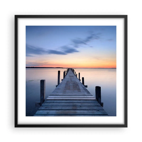 Poster în ramă neagră - Calmul unui amurg senin - 50x50 cm