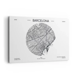 Tablou pe pânză - Anatomia Barcelonei - 120x80 cm