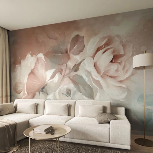 Tapet Standard Eco - Spiritul romantismului - Flori, Romantic, Trandafiri - 250x175 cm