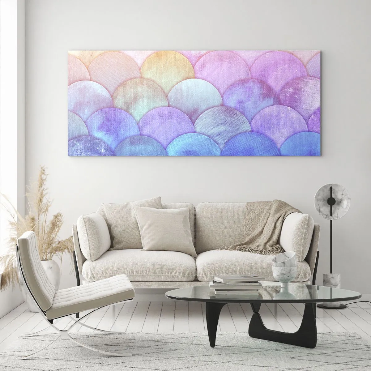 Tablou pe sticlă - Coajă de perlă - 100x40 cm