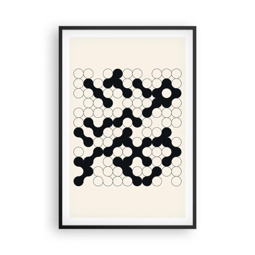 Poster în ramă neagră - Joc chinezesc - o variație - 61x91 cm