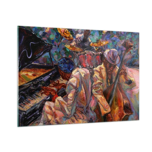 Tablou pe sticlă - Într-un ritm - 100x70 cm