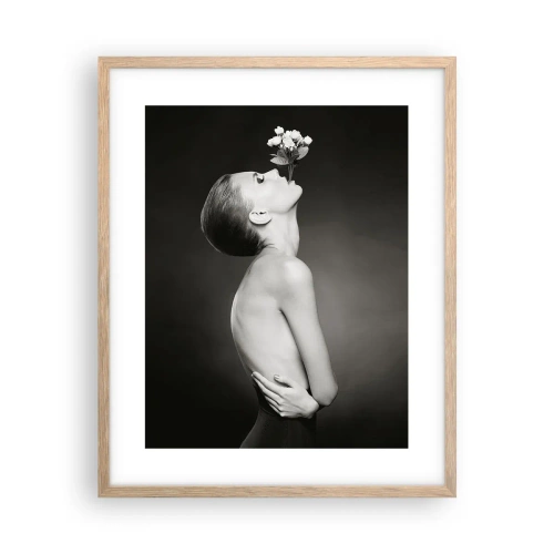 Poster în ramă de stejar deschis - Eleganță excentrică - 40x50 cm