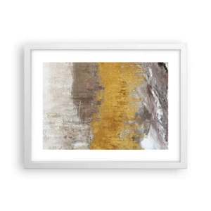 Poster în ramă albă - O suflare de aur - 40x30 cm