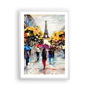 Poster în ramă albă - Deosebit de frumos în toamnă - 50x70 cm