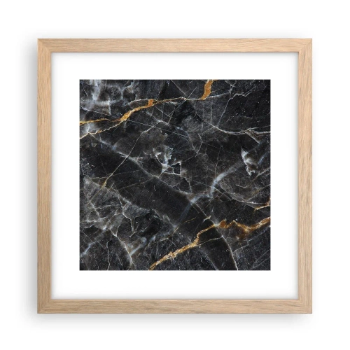 Poster în ramă de stejar deschis - Viața interioară a unei pietre - 30x30 cm