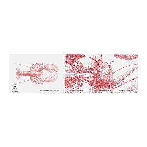 Mostră de Tapet Standard Eco - Homar demn de Homer - Homar, Fructe de mare, Crustacee - 100x30 cm