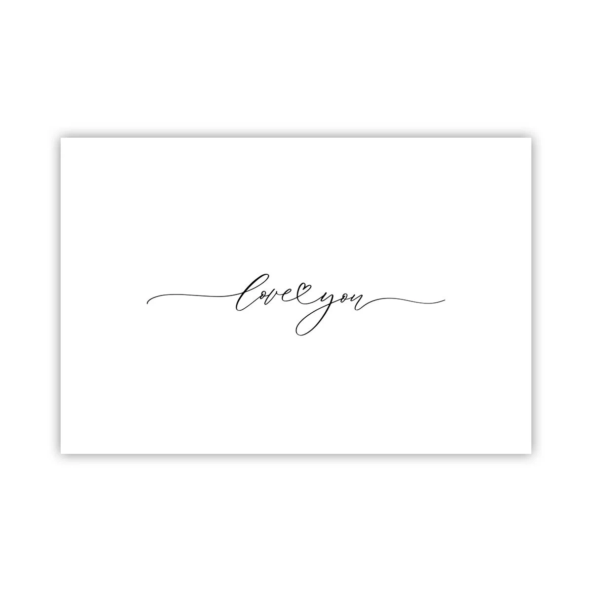 Poster - Negru pe alb - 91x61 cm