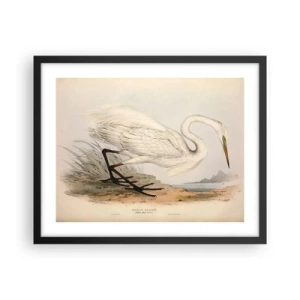 Poster în ramă neagră - Doamna în stufărișuri - 50x40 cm
