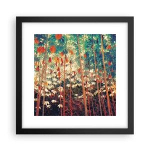 Poster în ramă neagră - Viața secretă a frunzelor - 30x30 cm