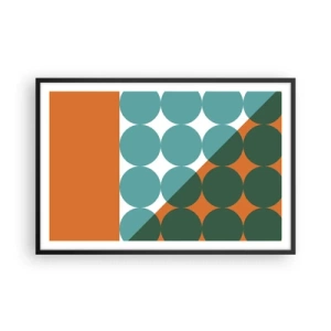 Poster în ramă neagră - Sus și pe diagonală - 91x61 cm