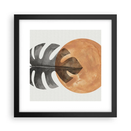 Poster în ramă neagră - Doar soarele - 30x30 cm