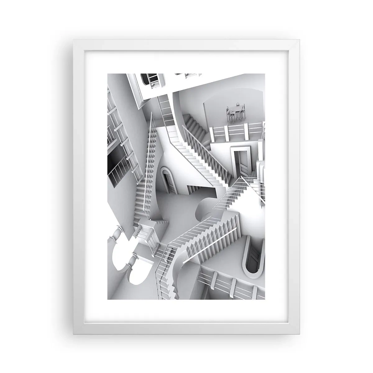 Poster în ramă albă - Paradoxurile spațiului - 30x40 cm