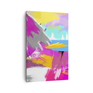 Tablou pe pânză - Mâzgălituri cu pensula - 80x120 cm