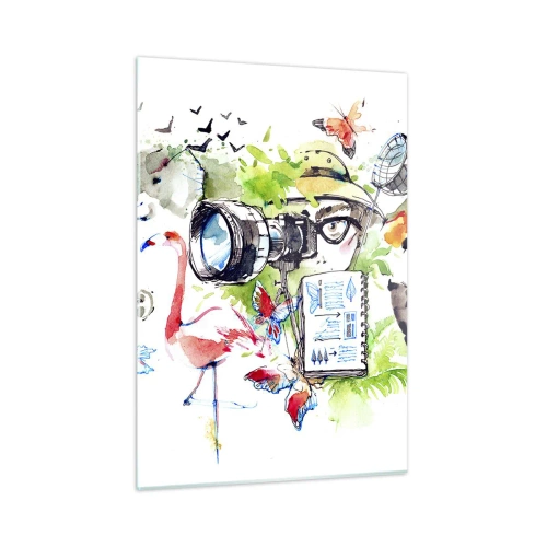 Tablou pe sticlă - Prin obiectivul unui călător - 50x70 cm