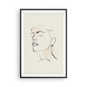 Poster în ramă neagră - O privire mândră - 61x91 cm