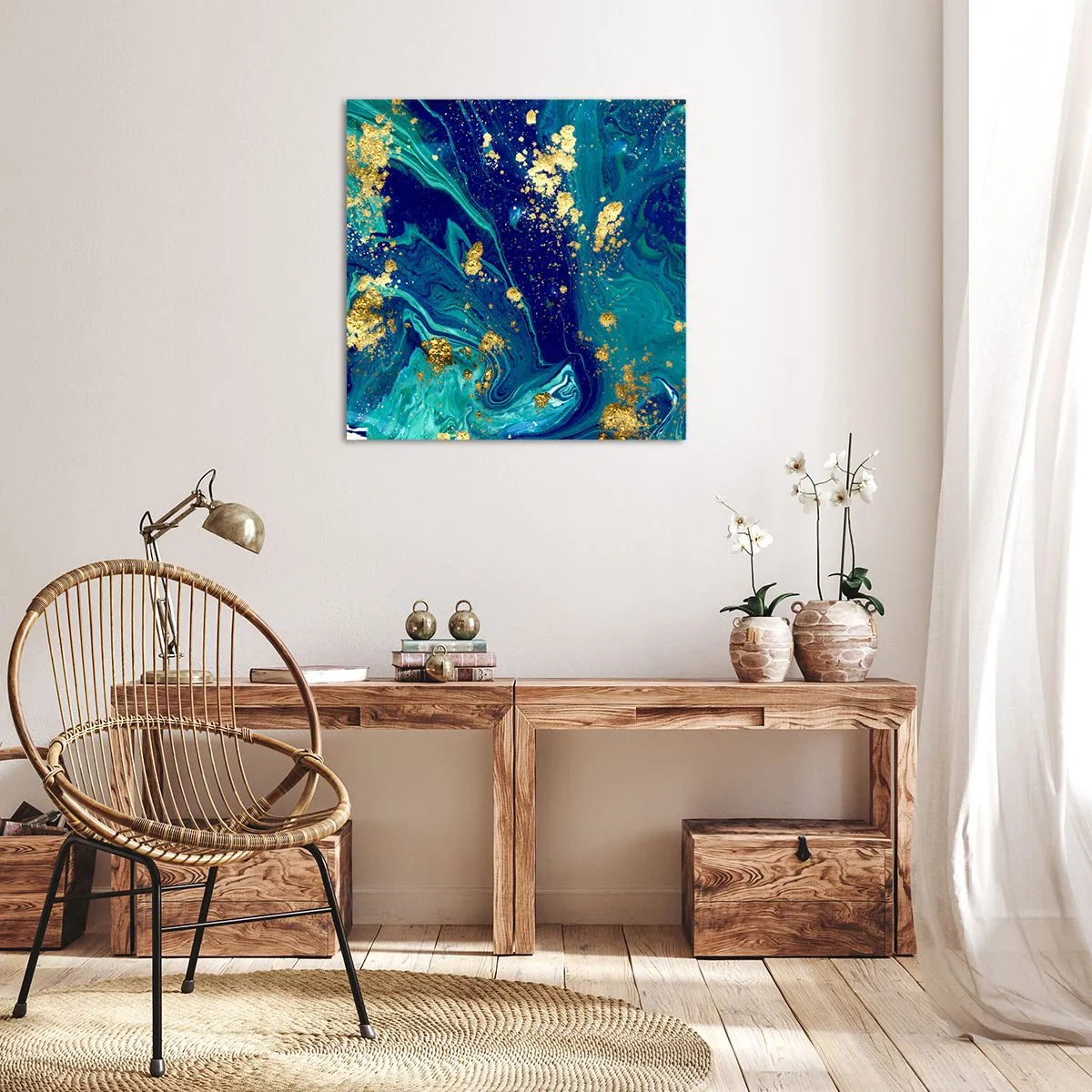 Tablou pe pânză - Petale de soare - 40x40 cm