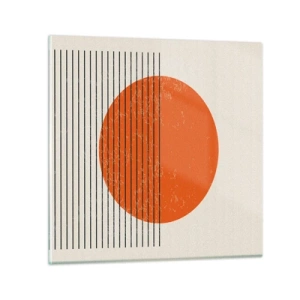 Tablou pe sticlă - Întotdeauna soarele - 30x30 cm